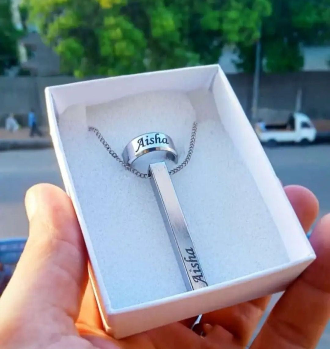 Bar Locket & Ring