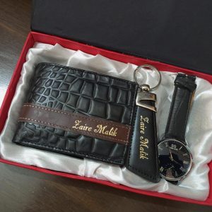 Crocodile Wallet with Watch